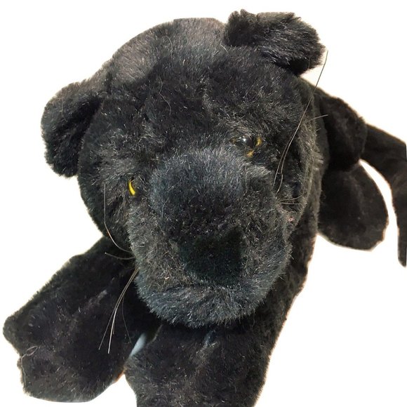 RARE Heunec Black Panther Big Jungle Cat Plush 28" - Picture 1 of 9